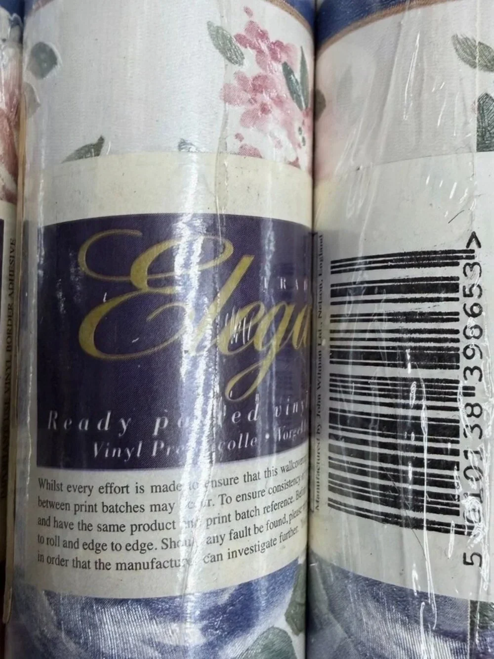 Vintage Wallpaper Border 3 Rolls Elegance Floral Cottage Chandra Textured New